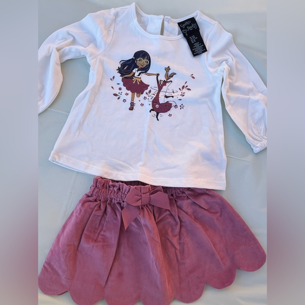 Cynthia Rowley White Tee with Animal Graphic